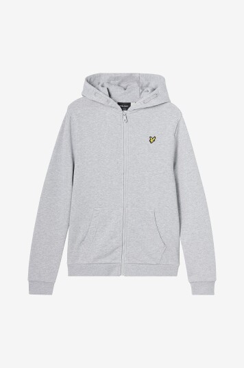 Lyle & Scott Hettegenser Zip Through Hoodie Grå
