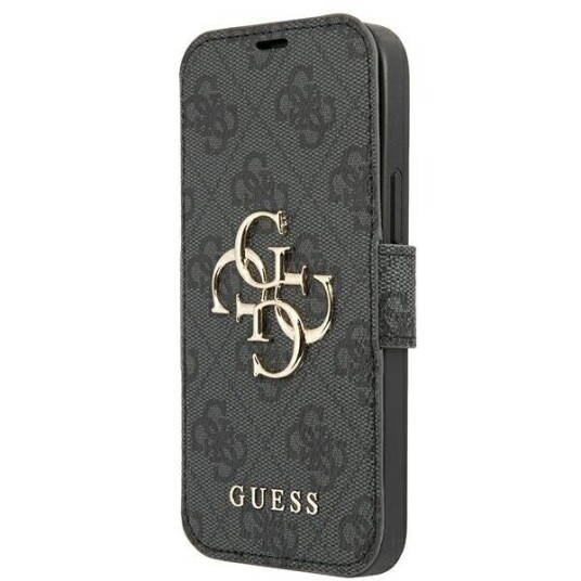Dėklas Guess Gubkp13x4gmggr Iphone 13 Pro Max 6,7" Pilkas/Pilkas Book 4G Big Metal Logo