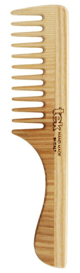 Tek Wooden Detangling Comb With Handle Wide Teeth Tek Wooden Detangling Comb With Handle Wide Teeth