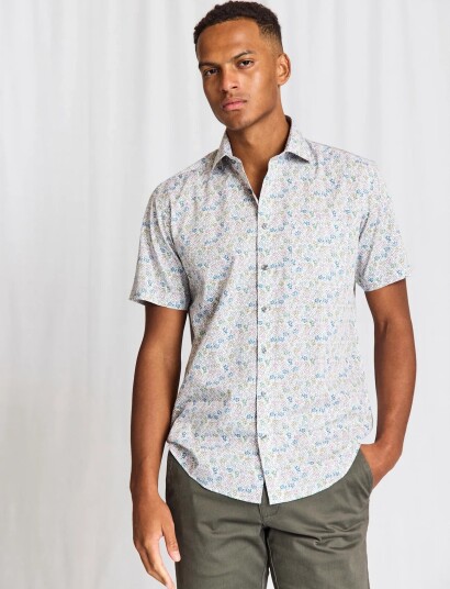 Bruun & Stengade Bs Luka Modern Fit Shirt   Multi/patterned   45