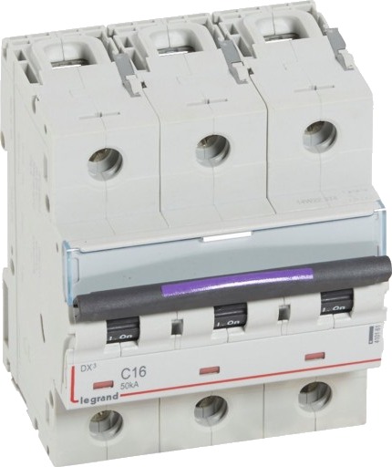 Legrand DX3 MCB automatsikring C16 3P 4.5M 50kA