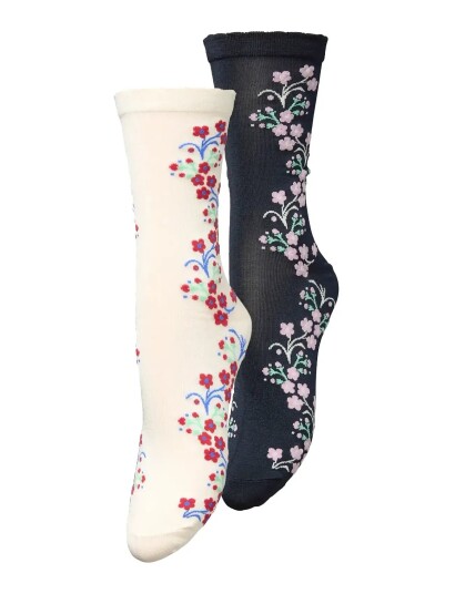Becksöndergaard Bloom Visca Sock 2 Pack Multi/patterned 37 39 Becksöndergaard Bloom Visca Sock 2 Pack Multi/patterned 37 39