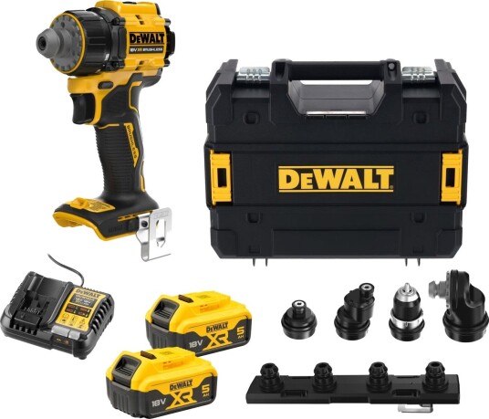 DeWalt Borskrutrekker DCD803P2T-QW Med Batterier, Lader & Veske
