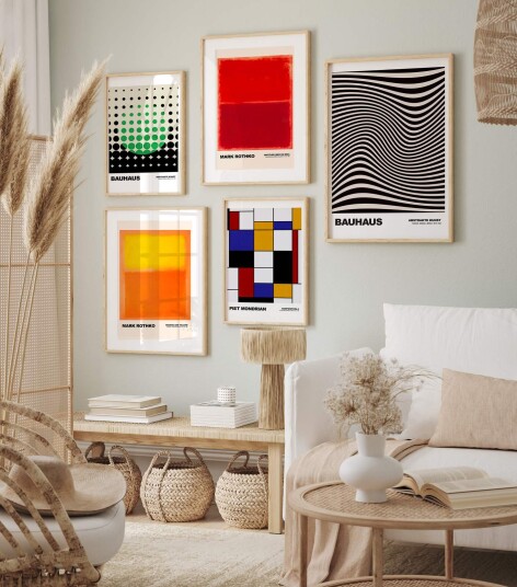 Plakat Bauhaus kolleksjon / Sett med 5