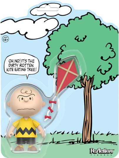 Peanuts ReAction Figures Charlie Brown and the KiteEating Tree Comic Panel