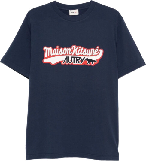 Maison Kitsuné Herre Topper Blå XS,