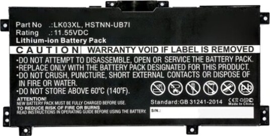 Hp Batteri Til Bærbar Pc 3-Cellers L08855-856