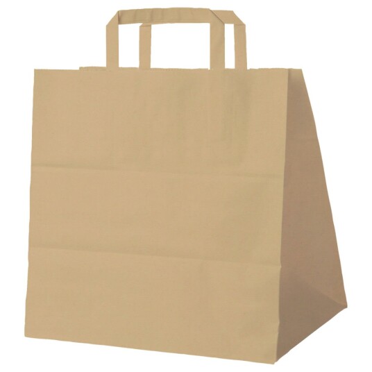 WIMEX Papirpose Paper; 22.1l 32x21x33 cm LxBxH; Brun; 250 Stykk / Forpakning