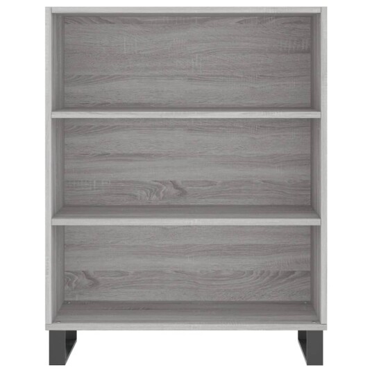 vidaXL Highboard grå sonoma 69,5x32,5x180 cm konstruert tre
