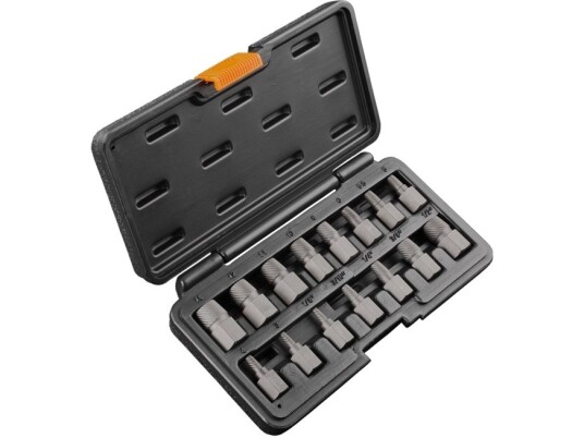 Extractors For Broken Screws, Set Of 15 Pcs.