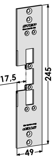 Step St6575 Stolpe For Wicona Profilsystem 17 5mm