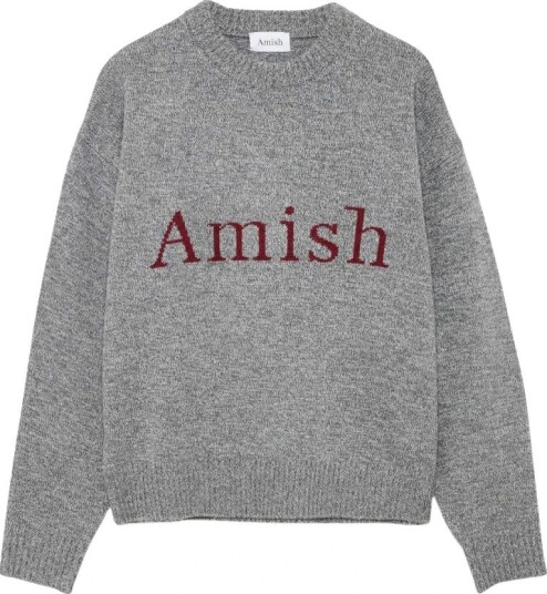 Amish Herre Strikkevarer Grå XL,