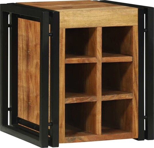 vidaXL Vinhylle Brun 34.5 x 35 x 39 cm Massivt akasietre