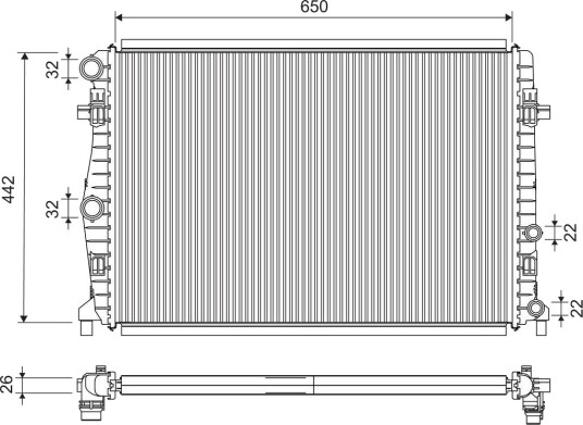 VALEO 701285 Radiator motorkjøling