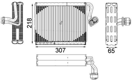 Fordamper, klimaanlegg MAHLE AE 122 000P