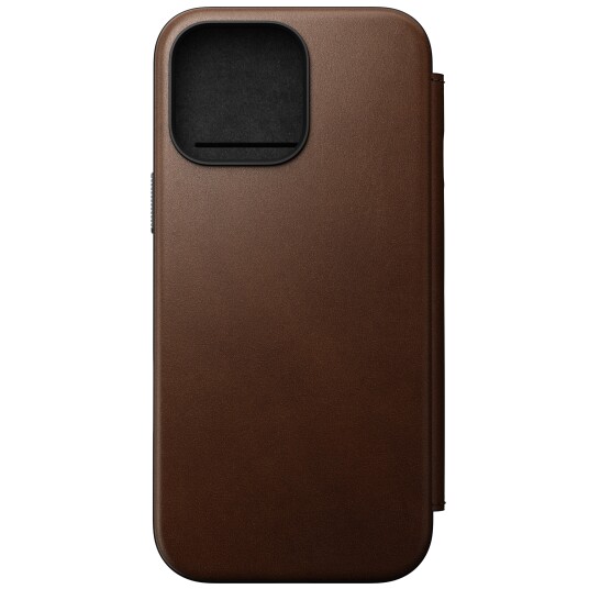 Nomad Modern Folio MagSafe Skinnetui til iPhone 16 Pro Max   Brun