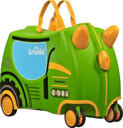 Trunki Koffert - Tommy Den Tractor - Trunki - OneSize - Kofferter Grønn Oransje