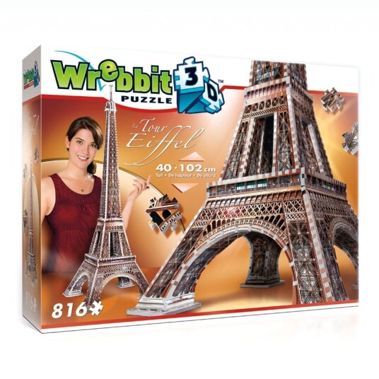 Wrebbit 3D La Tour Eiffel (816) 3D Puslespill