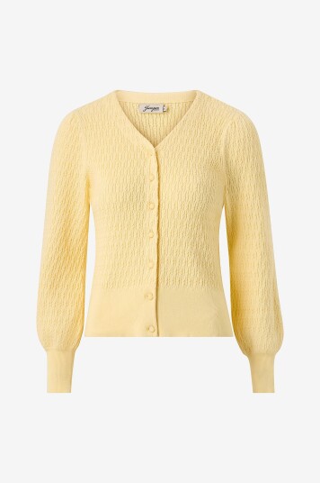 Jumperfabriken Kardigan Johanna Gul Jumperfabriken Kardigan Johanna Gul