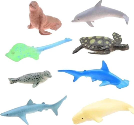 Johntoy Johntoy Animal World Sea Animals Playset 8pcs. Johntoy Johntoy Animal World Sea Animals Playset 8pcs.