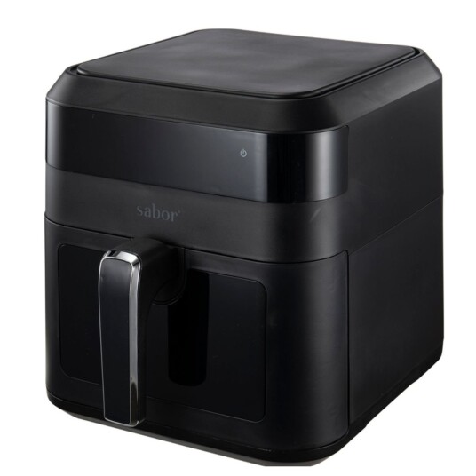 Sabor Ultimate Airfryer 6L med vindu og innvendig lys - Matt svart Sabor Ultimate Airfryer 6L med vindu og innvendig lys - Matt svart