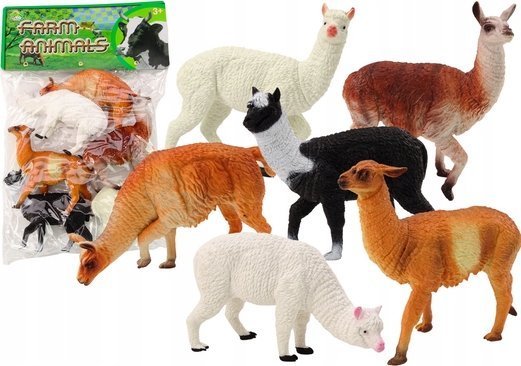 Leantoys Figur Alpakka Lama Gårdsfigurer 6 Stk Leantoys Figur Alpakka Lama Gårdsfigurer 6 Stk