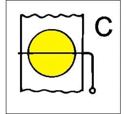 FIRE DAMPER C PVC 20x20cm
