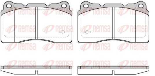 Bremseklosser REMSA 0666.40