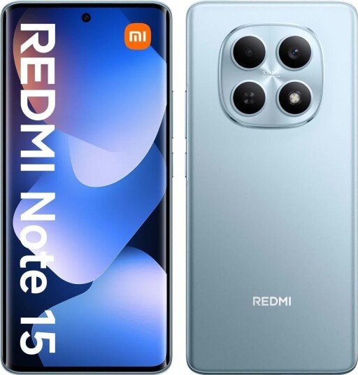 Xiaomi Redmi Note 15 4G 8GB/256GB Dobbelt-SIM Oled-Display Isbreblå Mobiltelefon