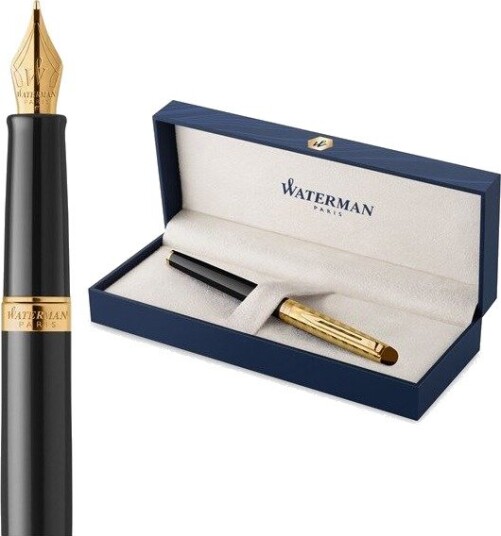 Waterman Hmisphre The Opera Collection Black & Gold G.T. Fountain pen M Blue ink