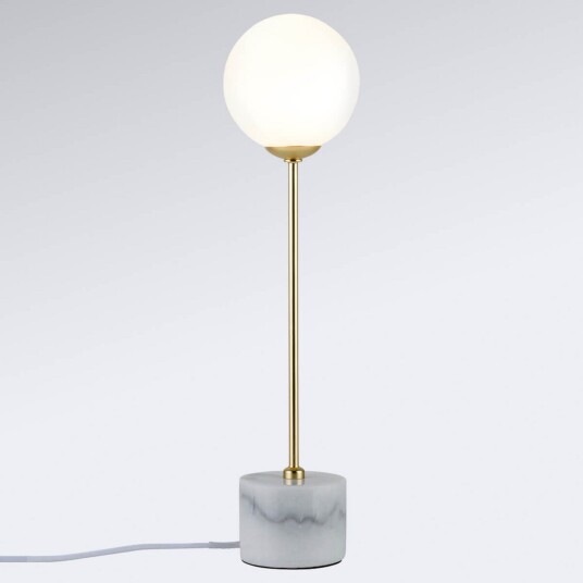 Paulmann Moa Bordlampe Hvit/Gold/Marble Stue 35 Hvit Paulmann Moa Bordlampe Hvit/Gold/Marble Stue 35 Hvit