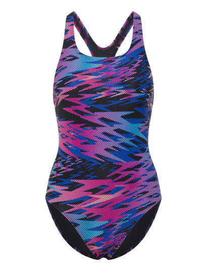 Speedo Hyperboom Print Medalist Swimsuit   Multi/patterned   36
