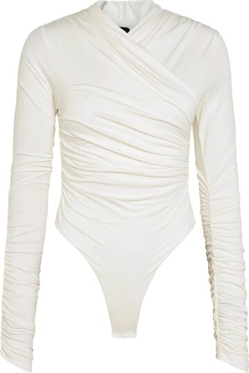 Bardot Kourtney Knit Bodysuit Cream 34
