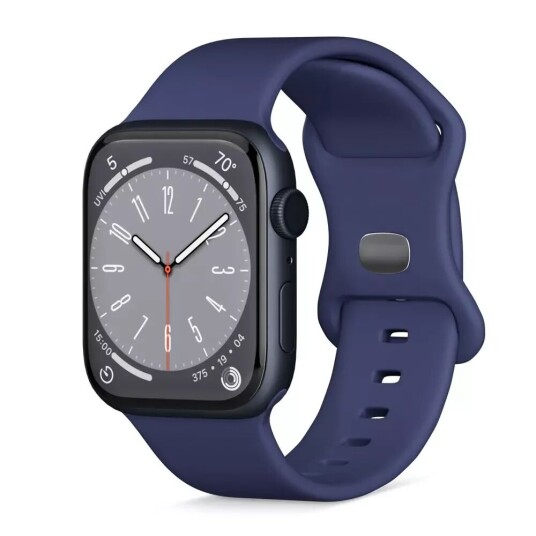 Epico Apple Watch (42/44/SE/45/49mm) Epico Silikon Rem - Blå