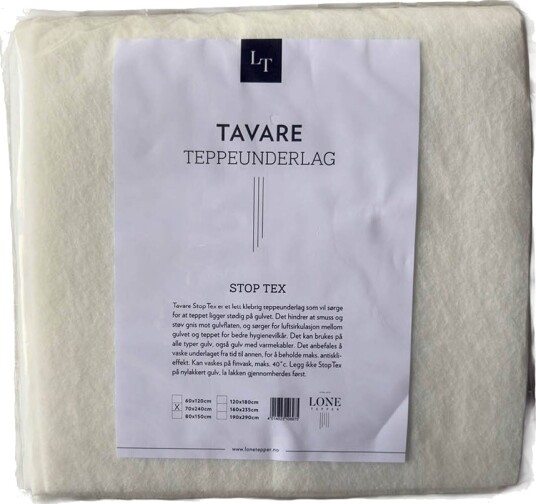 Lone Tepper Stop Tex filt teppeunderlag 70x240 cm