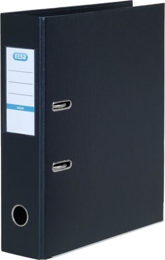 Elba Metall Brevordner Sort A4 8 Cm