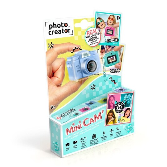 Photo Creator Mini Digitalkamera 8+ år Retro Blå Photo Creator Mini Digitalkamera 8+ år Retro Blå