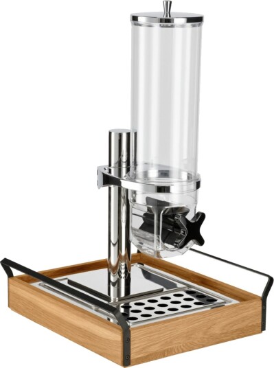 VEGA Müslidispenser  Esino enkel GN 1/2; Størrelse GN 1/2, 35.4x38.6x56.2 cm (LxBxH); Eik/Svart/Stålgrå; Rektangulær