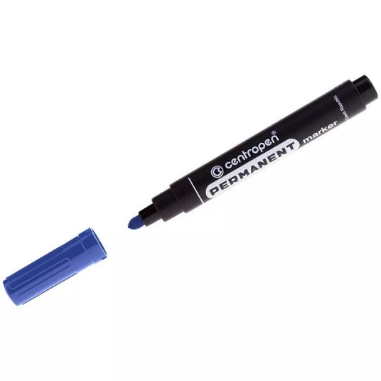 Centropen 8566 Permanent Merkepenn 2,5 Mm Blå