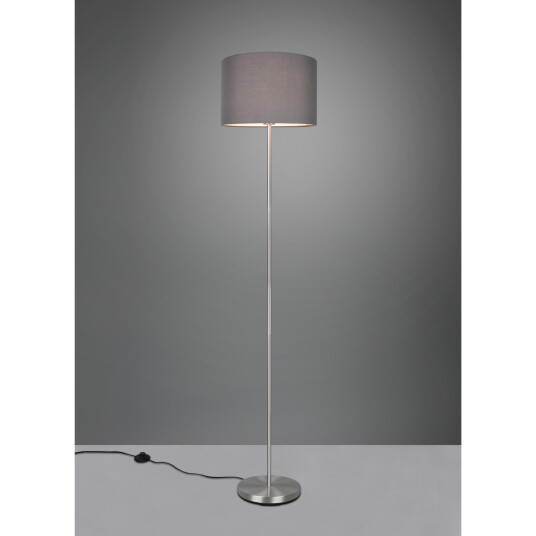 Trio Lighting Hotel gulvlampe Nikkel/Grå