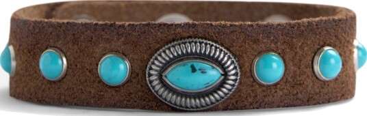 Alberto Luti Bracelet suede OS brun herre