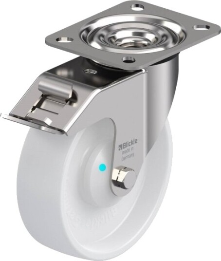 Blickle 583351 Lex-Po 125Kad-Fi Styrehjul Med Bremse, Hjuldiameter 125 Mm, Bæreevne (Maks.) 150 Kg, 1 Stk
