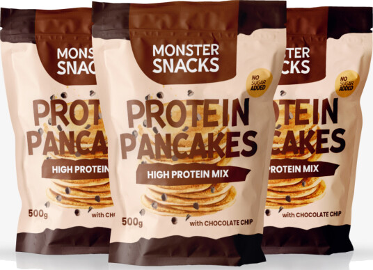 Monster Protein Pancakes 3x500g - Chocolate Chip - TREPAKNING! Monster Protein Pancakes 3x500g - Chocolate Chip - TREPAKNING!