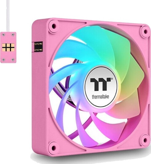 Thermaltake Ct140 Ex Reverse Argb Sync Pc Vifte 14cm 500 Rpm 1800 Rpm Rosa