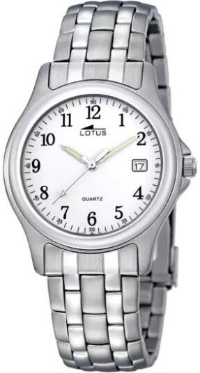 Lotus Herreklokke 15150/A Classic Hvit/Stål Ø36.4 mm