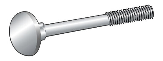 LÅSESKRUE DIN 603 FZV M 10X80