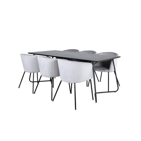 Venture Home Spisegruppe Venture Home Annika Spisebord og Bergen Spisestol GR22330