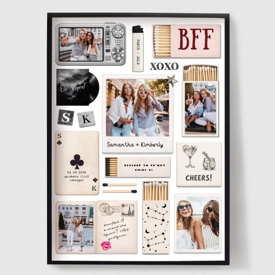 Namly Design Personalisert Plakat BFF Minnegate Kollasj POSTERZNA0RV