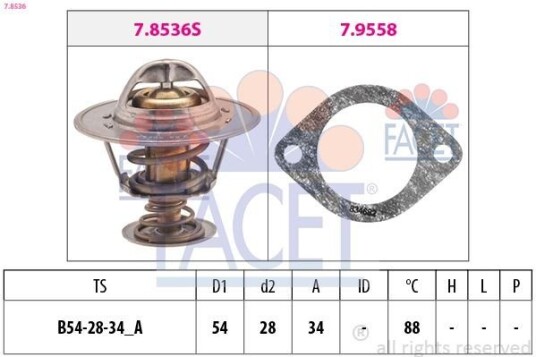 Termostat FACET 7.8536
