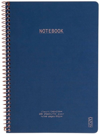 KOZO Notatbok A5 Navy